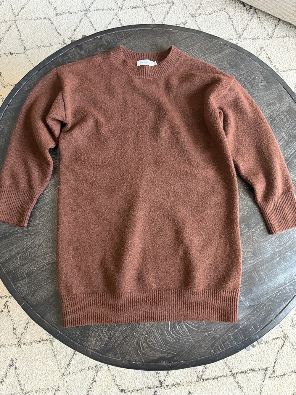 All in Favor Women's Crewneck Sweater in Chestnut